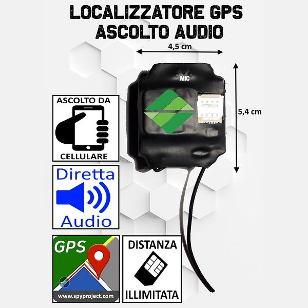 GPS con ascolto ambientale satellitare