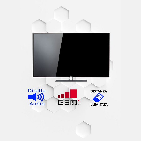 Microspia audio nascosta in TV con modulo GSM VOX