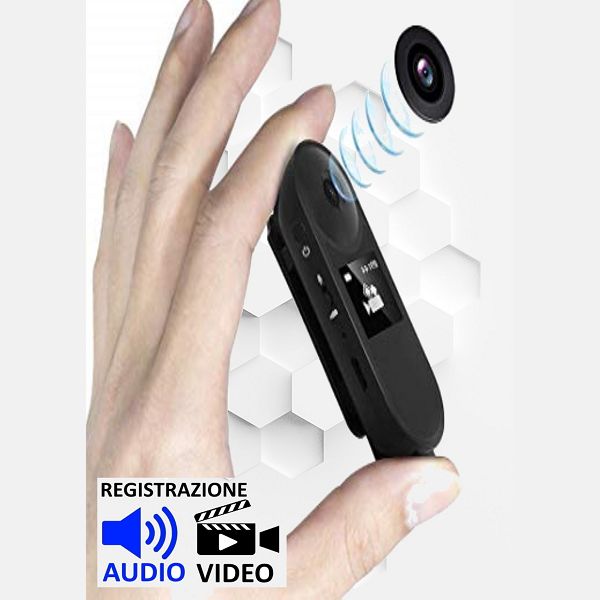 Registratore audio video con sensore movimento sorveglianza 