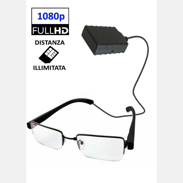 Micro telecamera in occhiali full HD