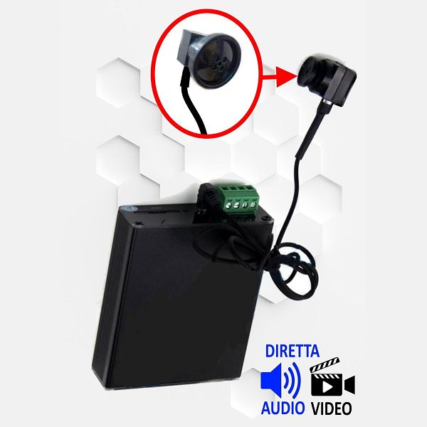 Micro telecamera a bottone 4G occultabile