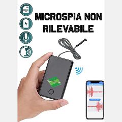 Microspia non rilevabile con registratore audio wifi