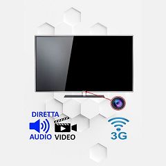 LCD con microspia audio video